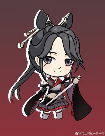 #角虫的腿部挂件#Q版的秀宁！！（来源： @可达可达一鸭一鸭）