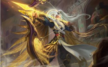 新换装爆料｜身披金锁甲，挽弓保家园，全新换装黄忠*雕凿永恒降临