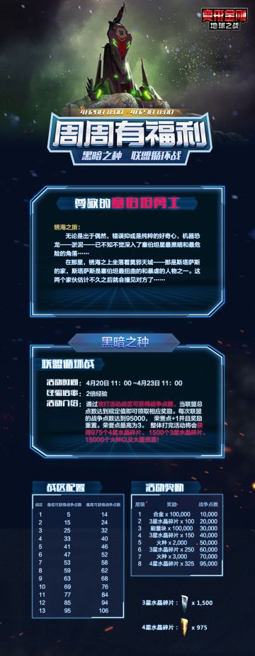 【本周活动】—黑暗之种