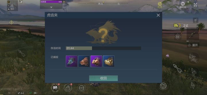 今天老虎夹的运气。截图