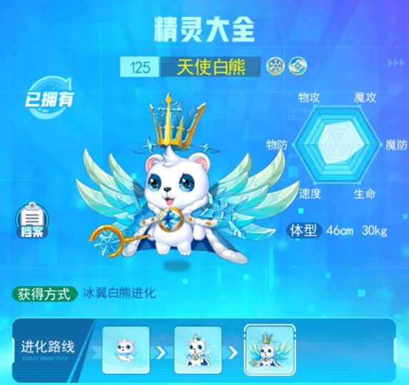 精灵图鉴-天使白熊截图