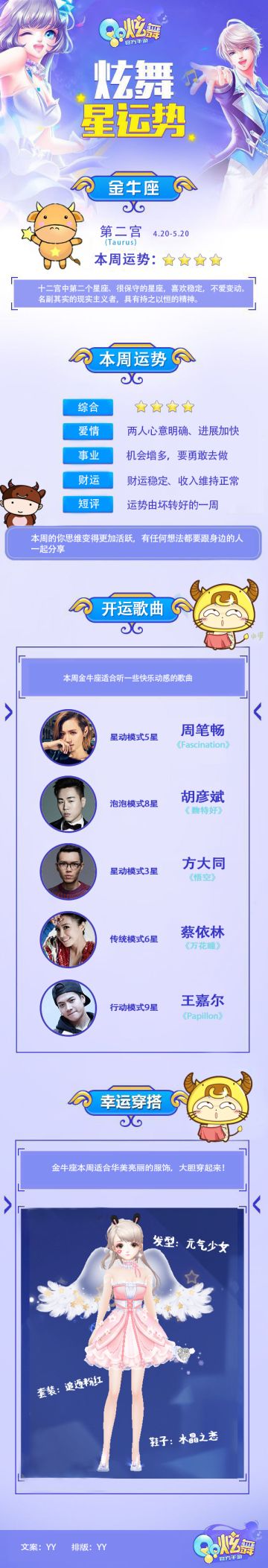 【炫舞星运势】活跃欢脱的金牛