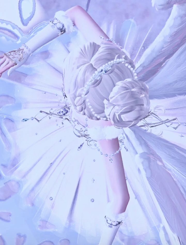 天鹅裙在飘雪舞会的美截图