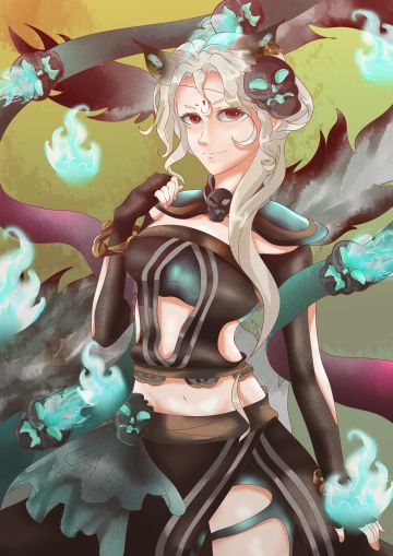 【玩家投稿】妖兽“狐妖”——同人画