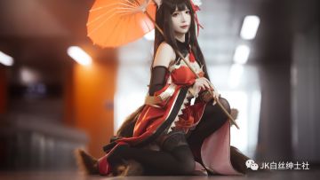 cos： 碧蓝航线仙女@空鸢子场照，兽耳很抢镜
