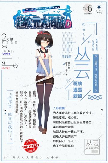 【人形档案】丛云篇