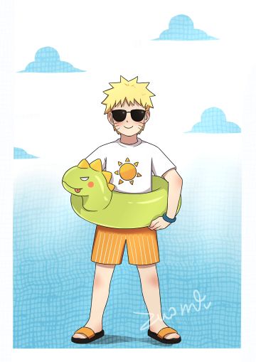 【板绘】夏日清凉小鸣人