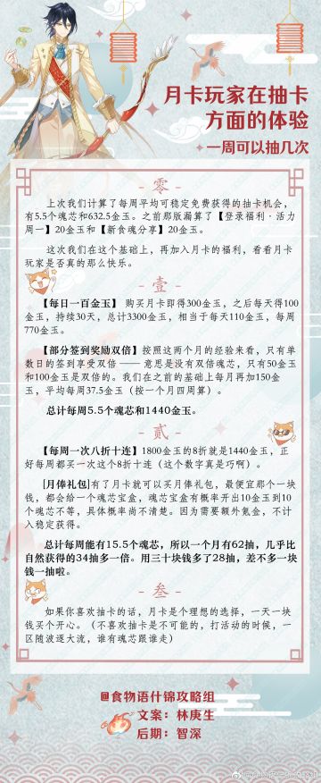 月卡玩家能攒多少抽【什锦攻略组】