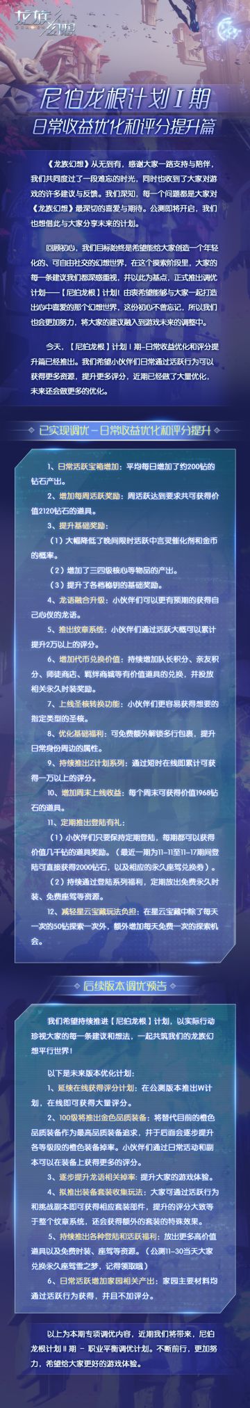 尼伯龙根计划Ⅰ期——日常收益优化和评分提升篇