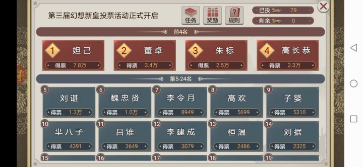 已经尽力了，前面四个人气太高了截图