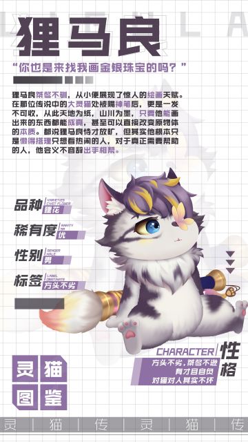 【灵猫图鉴】★优★ 妙笔绘丹青-狸马良