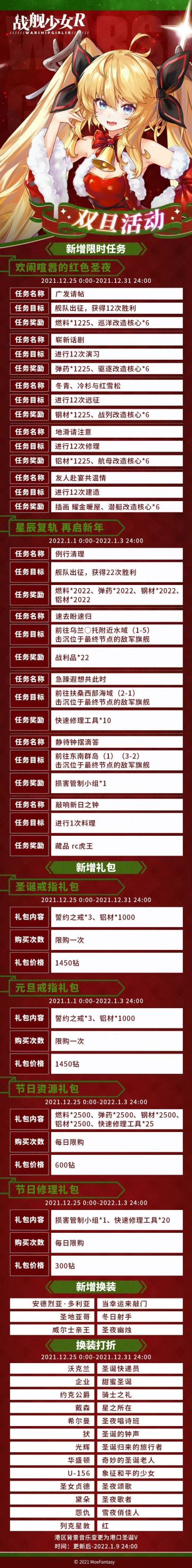 2021.12.24 维护公告 & 双旦活动公告