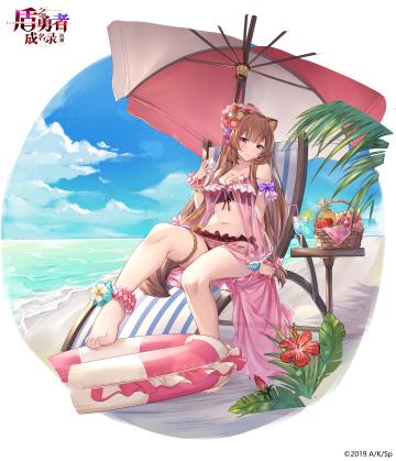 粉红的泳装与夏天更配哦~