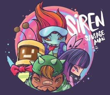 画了我最爱的乐队四人组