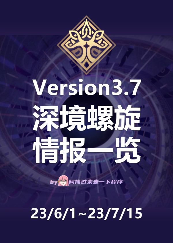 原神·深境螺旋丨3.7深渊配队思路讲解：最抽象的一期截图