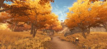 立冬将至，快来和剑娘一起康康《剑侠世界3》秋日的美景吧！