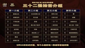 死亡之组？复仇之战？龙虎赛32强抽签分组结果＆首轮对战表公示！