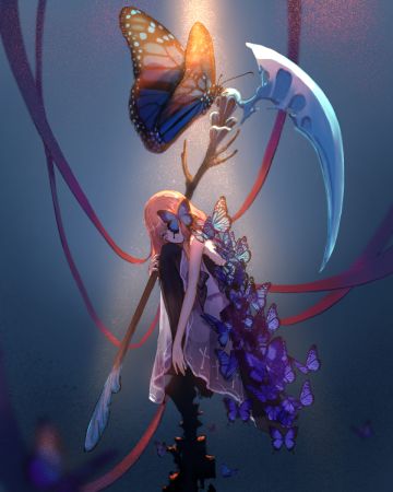 #角虫的腿部挂件#绝美 真的爱了爱了！！（来源：@Seratis _07）