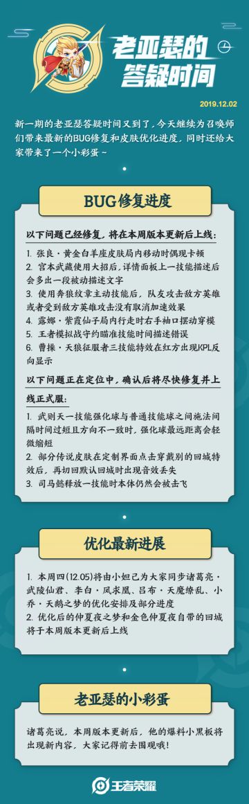 本周《老亚瑟的答疑时间》准时上线了~