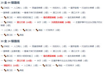20 金 44 银 / 30 金 24 银路线分享