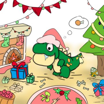 【“礼物里……有鸡腿吗?！”】