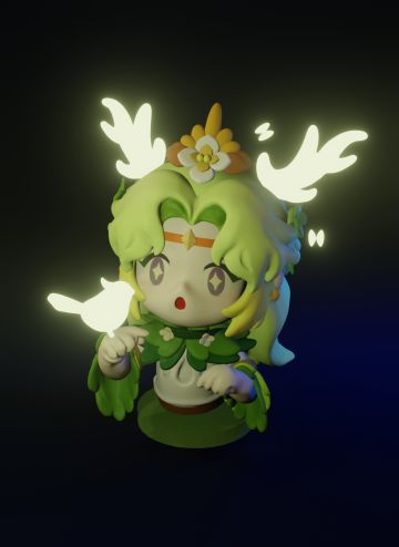 做了一个小德鲁伊手办~