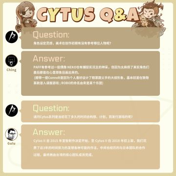 音乐世界CYTUS II团队大问答第八期