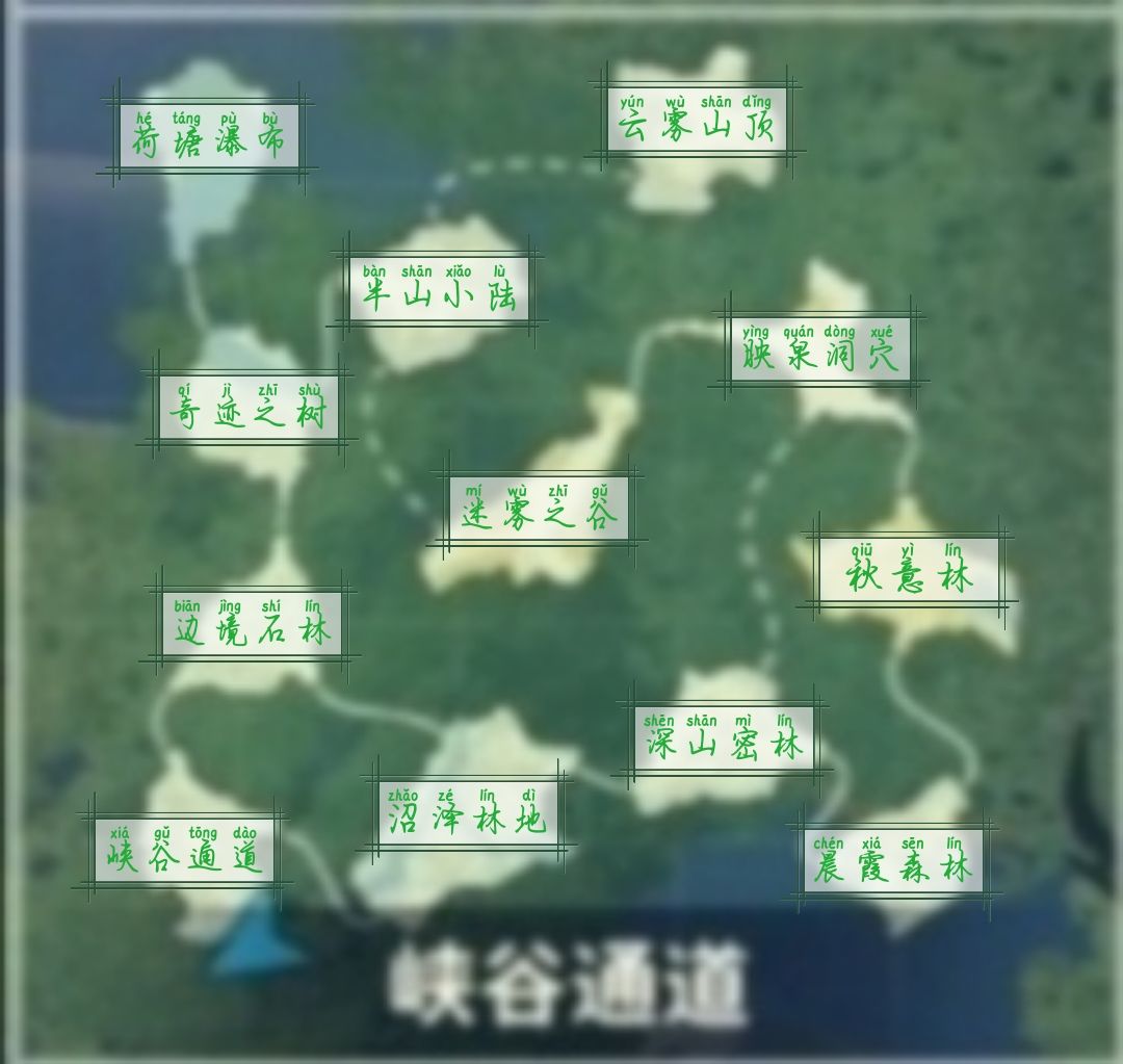 攻略：一测资源分布截图