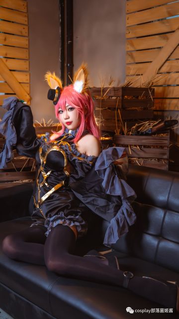cos：fgo-玉藻前·漆黑魔术师cos正片@无影喵喵，魔法的神奇魅力