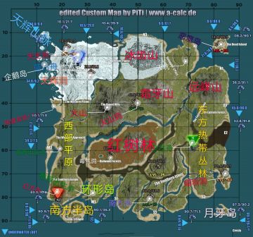 自己做的一个地图详解（不是很全面）