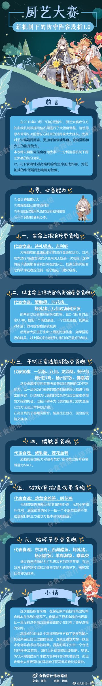 厨艺大赛-新机制下防守阵容浅析【什锦攻略组】