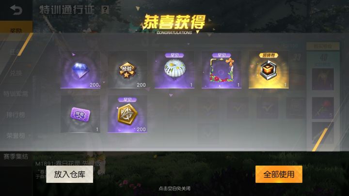 聊聊本赛季的奖励截图