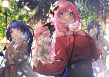 同人鉴赏丨雪花纷飞的季节