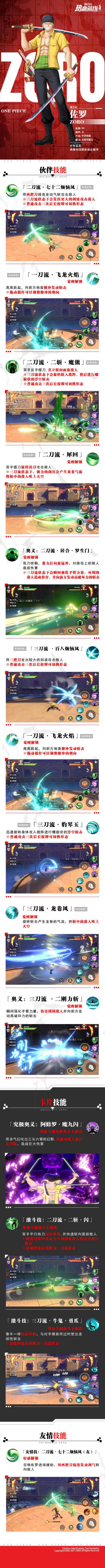 一张图看懂战斗员佐罗，二刀流还是三刀流？战斗随心所欲！（已开奖）