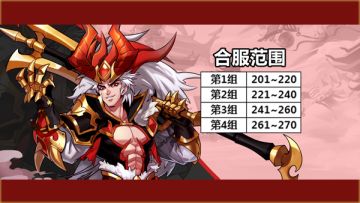 《萌将风云》10月12日部分区服合服预告