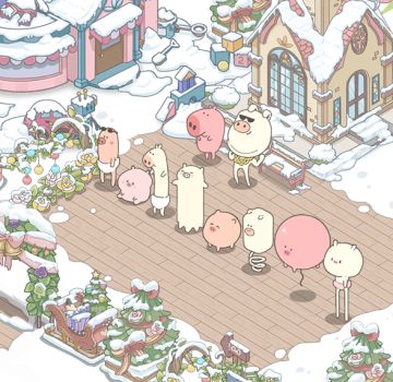 小动物们在过圣诞