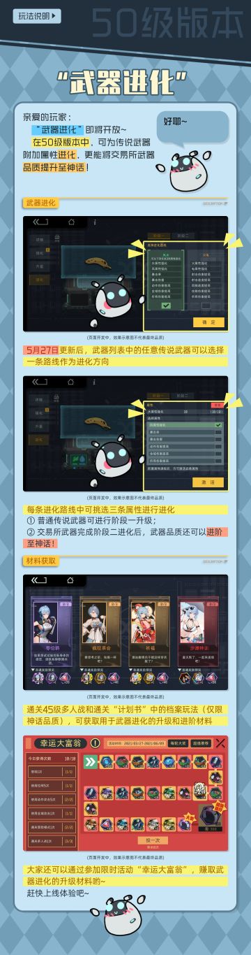 50级版本【武器进化】说明​