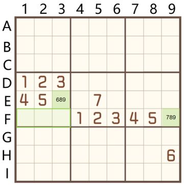 【数独技巧】-欠一数对与互补思路