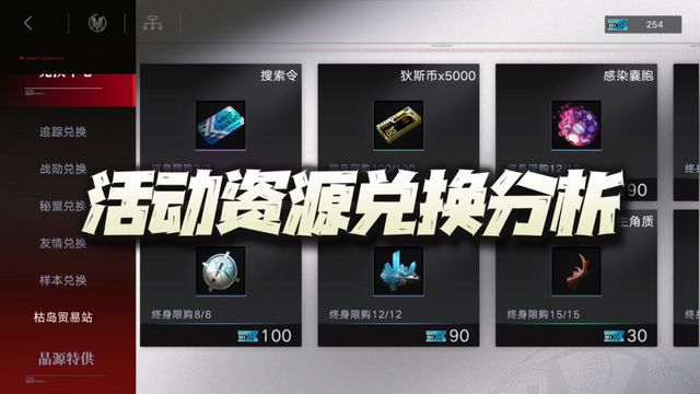 无期迷途：怒海狂砂活动商店全资源兑换优先级及体力分析截图