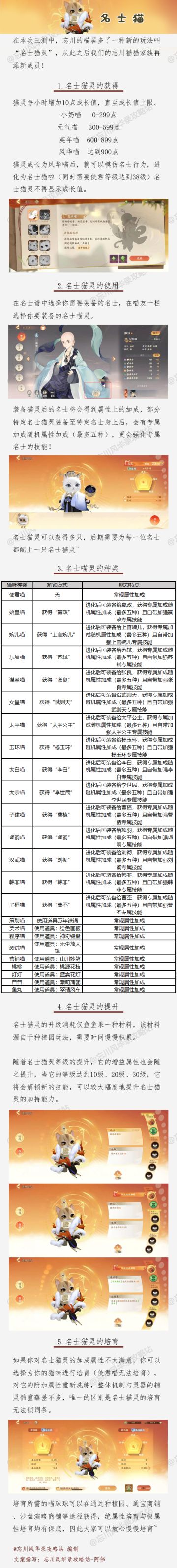 《名士猫玩法详解》