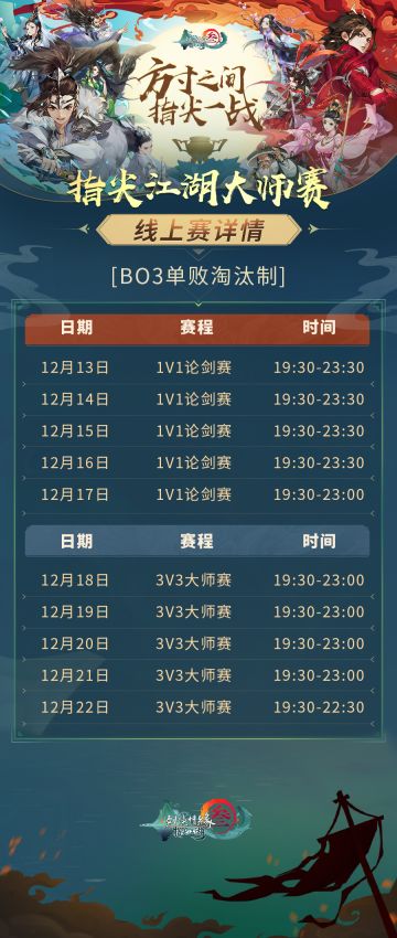 【海选64强名单发布】指尖江湖大师赛线上赛13日开打！