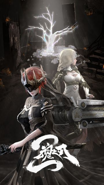 《魂之刃2》情人节壁纸| 海拉X伊丝特·芙蕾雅