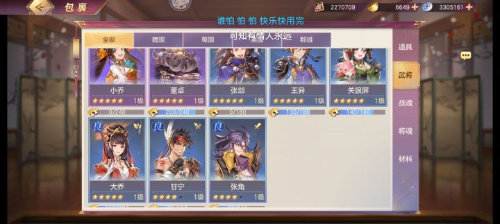 阵容截图