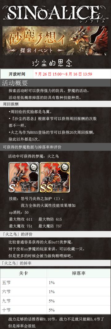 【萌游姬攻略组】死亡爱丽丝第二期探索活动「沙尘的思念」完整攻略