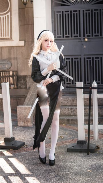 修女cosplay正片，part 1–-祈祷篇