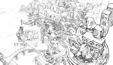 来自玩家WinningHeaven的「璃月港草图」