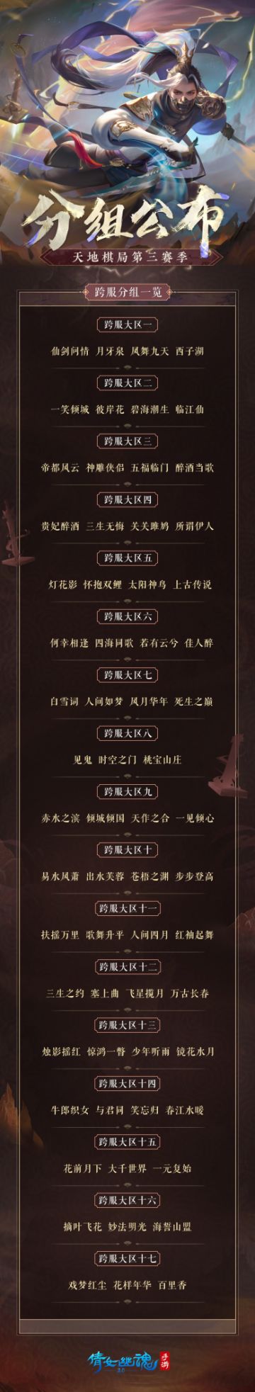 激战再临，共赴巅峰，天地棋局全新跨服分组首曝