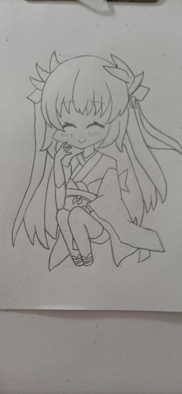 日常临摹，这次是（迫害）可爱的清姬呢