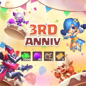 【已失效】《奇幻世界英雄》周年庆典礼包掉落