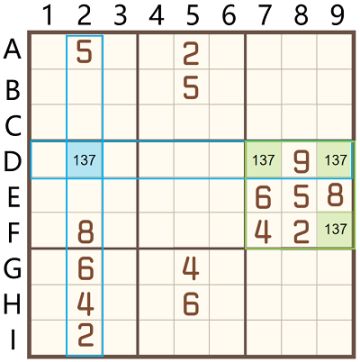 【数独技巧】-显性数组